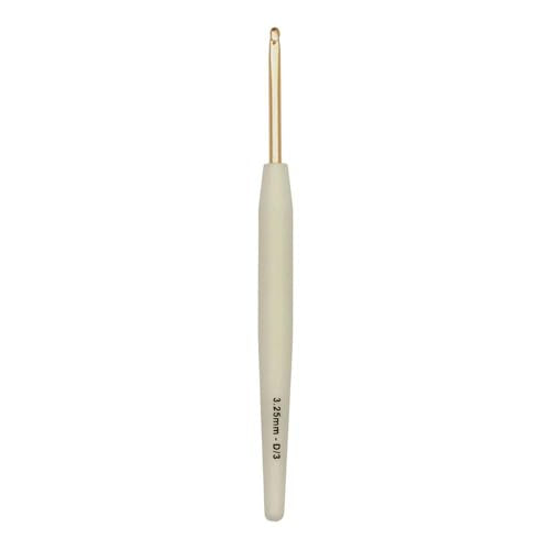 Knitter’s Pride Pearl Single-Ended Aluminum Crochet Hook - 3.25mm - size: 3.25 mm