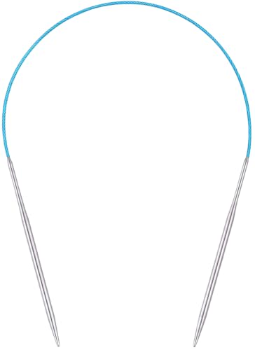 Circular Knitting Needles 16 inch (40cm) - US Size 5 (3.75mm) Stainless Steel Round Knitting Needles for Hats, Socks & Baby Booties - size: 16in/3.75mm(us5)