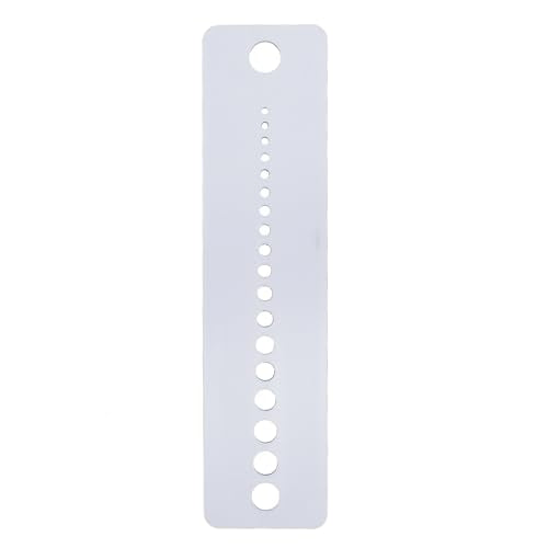 Knitting Needle Gauge, 20Pcs Soft Plastic Knit Measure Size Ruler, Needle Sizer Measuring Tool for Knitting Crochet Yarn Crafts