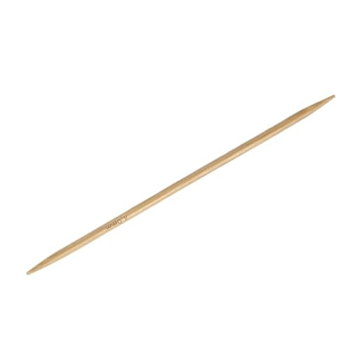 HARFINGTON 5Pcs Bamboo Knitting Needles Double Pointed Size US 6(4mm) Carbonized 6 Inch(15cm) Straight for Handmade Creative DIY Knitting Craft Yarn Projects - size: US 6(4mm)