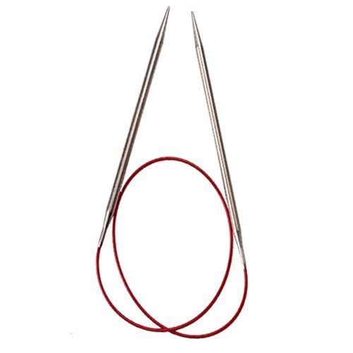 ChiaoGoo SS Red Lace Circular, 40-Inch (100 cm), US 4 (3.5 mm) - size: US 4 (3.5 mm)