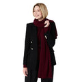 Cashmere Knitted Scarf for Women by Style Republic - color: Maroon