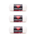 Red Heart Super Saver Metallic Yarn for Crocheting, White, 3-Pack - color: White, size: 3-Pack