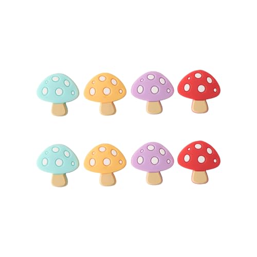 8 Pcs Silicone Knitting Needle Stoppers Mushroom Point Protectors Knitting Accessories for Beginners Knitting Craft DIY