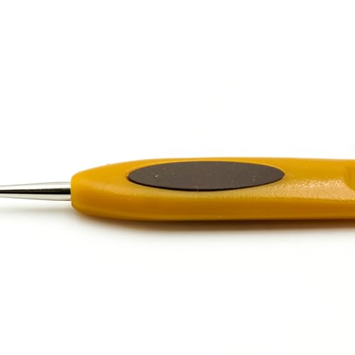 Clover 1025 Soft Touch Steel Crochet Hooks, No. 10/0.75mm - size: 0.75 mm