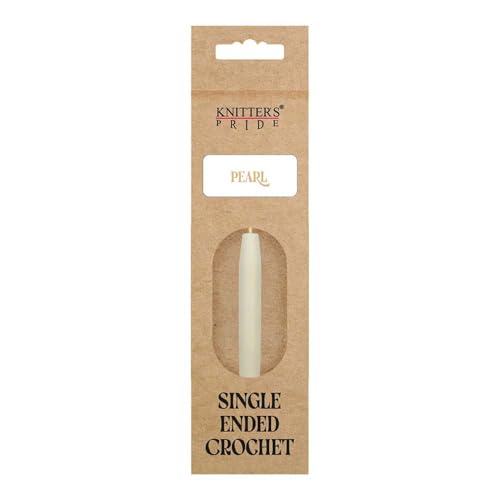 Knitter’s Pride Pearl Single-Ended Aluminum Crochet Hook - 5.50mm - size: 5.50 mm