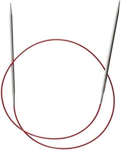ChiaoGoo SS Red Lace Circular, 32-Inch (80 cm), US 6 (4 mm) - color: Red, size: US 6 / 4 mm