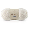 Sensy Chino Soft Cotton Yarn, Soft Baby Cotton Yarn, Amigurumi Yarn, 3.5 oz, 360 Yards, Gauge 2 Fine (Creamy) - color: Creamy, size: 1 Skein