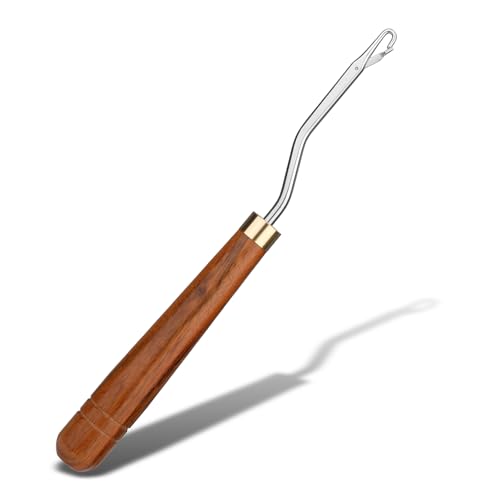 Giwrmu Latch Hook Tool, Large Bent Latch Hooks, Rug Hook (Type 1) | Crochet Needles for Hair, Crochet Hooks for Hair, Rug Hook for Rug Making, Braiding, and Crochet Craft - color: Type 1, size: Large Bent Hook