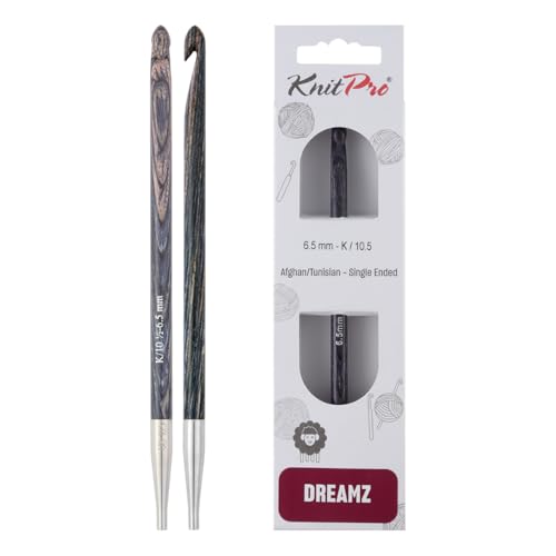 KnitPro Dreamz Afghan/Tunisian Crochet Hook | US Size K (6.5mm) - size: K (6.50 mm)