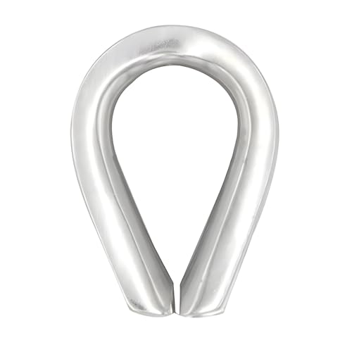 MarineNow Extra Heavy Duty Wire Rope Thimble 316 Stainless Steel Choose Size and Quantity (3/4", 01-Pack) - size: 3/4", style: 01-Pack