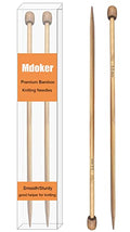 Mdoker Bamboo Knitting Needle Straight Single Pointed Sweater Knitting Needles 10-inch Length for Handmade DIY Knitting Projects,Size US 2.5(3mm) - size: US-2.5-(3mm)
