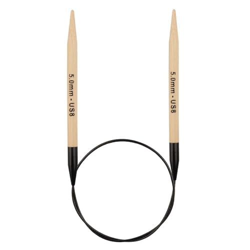 Knitter’s Pride Bamboo Luxe Fixed Circular Needle 32""(80cm) - US 8(5mm) - size: 5.00mm