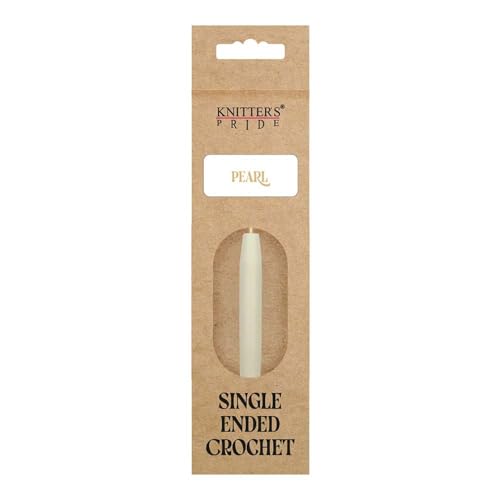 Knitter’s Pride Pearl Single-Ended Aluminum Crochet Hook - 3.25mm - size: 3.25 mm