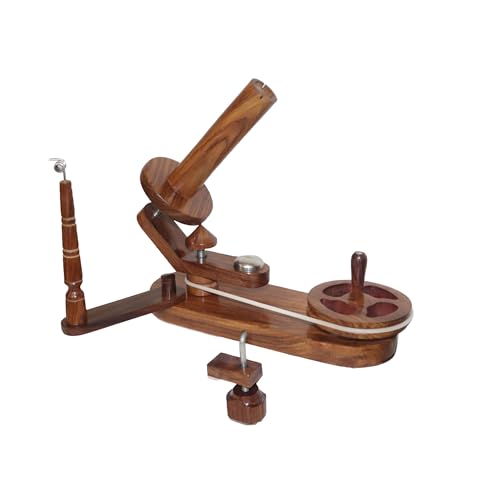 Yarn Winder with Swift Combo – Wooden Yarn Ball Holder and Swift Stand for Smooth Yarn Winding, Knitting & Crochet Tool, Handmade Yarn Organizer for Crafters - color: Yarn Winder