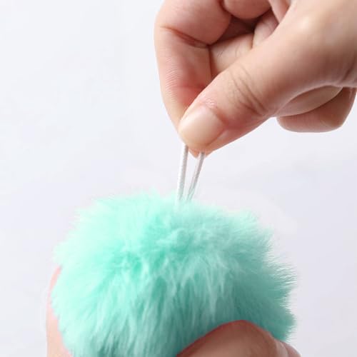 MIUPOO Craft Pom Pom Balls,Large Poms Costume Accessory, Pom pom Balls for Arts and DIY Creative Crafts Decorations,3 Inches,20 Pieces,Lake Blue. - style: Lake blue