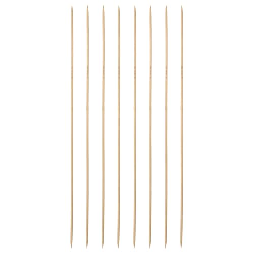 HARFINGTON 8Pcs Bamboo Knitting Needles Double Pointed Size US 1.5(2.5mm) Carbonized 10 Inch(25cm) Straight for Handmade Creative DIY Knitting Craft Yarn - size: US 1.5(2.5mm)