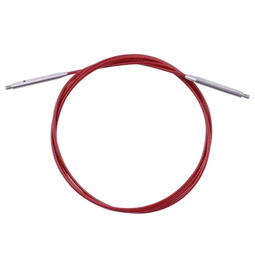WAZAIGUR Interchangeable Circular Knitting Needles Cable 40inch/100cm | Durable, Smooth, Fit Interchangeable knitting needles, Polished Metal Connector Head, Metallic Cable - size: 40inch/100cm