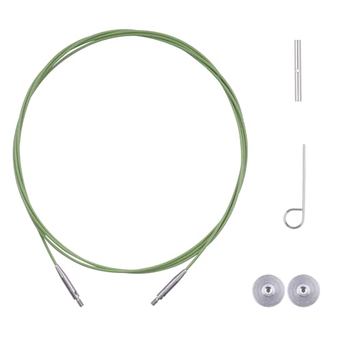 BsHooker Interchangeable Cables for Circular Knitting Needles 47.2 Inch | 360°Swivel Flexible Knitting Needles Cable - size: 47inch