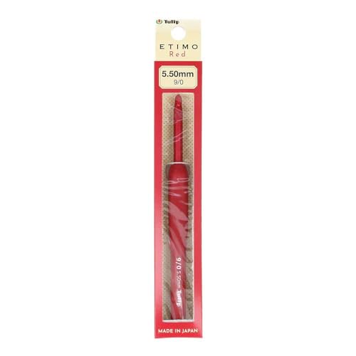 Tulip Etimo Red Crochet Hook Soft-Grip 5.5mm - 1pc - color: Red, size: 5.50mm