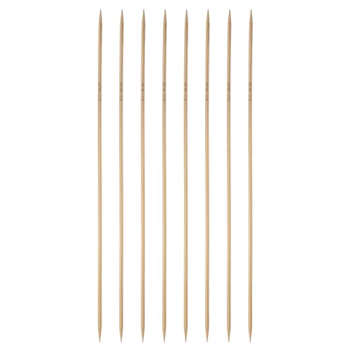 HARFINGTON 8Pcs Bamboo Knitting Needles Double Pointed Size US 2.5(3mm) Carbonized 10 Inch(25cm) Straight for Handmade Creative DIY Knitting Craft Yarn - size: US 2.5(3mm)