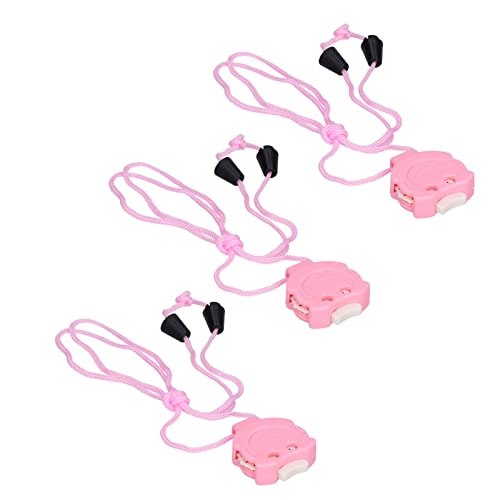 Brrnoo 3Pcs Knitting Stitch Counter, Cute Pink Crochet Row Counter with Compact Design, Plastic Light Weight for Counting Stitches and Rows Worn on Neck Pendant Improve Knitting