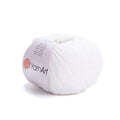 YarnArt Soft Cotton Acrylic Blend Yarn - for Amigurumi, Crochet and Knitting – DK Weight, All-Season Craft Yarn for Kids and Adults Garments, Baby Items and Accessories, 160 m/50 g,Pack of 4 (01) - color: 01