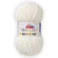 1 Skein/Pack Himalaya Dolphin Baby Chenille Yarn, Each Ball 100 gr (3.5 oz), 120 m (132 Yards), 100% Polyester, Super Bulky Baby Blanket Velvet Amigurumi Yarn, 80308 - Cream
