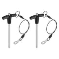 uxcell 2Pcs T Handle Lock Pins, 5mm x 70mm Usage Length Stainless Steel Push-Button Quick Release Pin - size: 5mm x 70mm