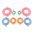 QIEIEI Pompoms Maker, 4 Sizes Pompoms Makers Pompoms Maker Tool Balls Weavers for Yarn Knitting Easy to Make Pompoms