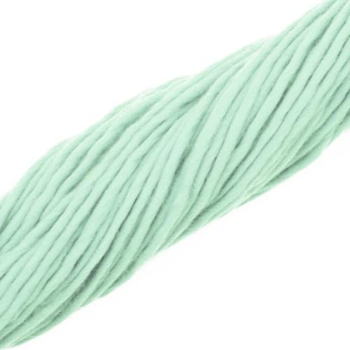 Revolution Fibers | Premium Super Bulky Merino Wool | 100-Grams Chunky Weight, Thick Wool for Knitting, Crochet, Baby Blanket, Dyed, Felting, Weaving (Peppermint) - color: Peppermint