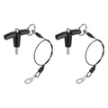 uxcell 2Pcs T Handle Lock Pins, 5mm x 10mm Usage Length Stainless Steel Push-Button Quick Release Pin - size: 5mm x 10mm