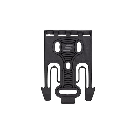 Safariland QLS 1-2 Quick Locking System Kit, Platform Attachment for Duty Holsters and Accessories with Locking Fork and Receiver Plate - Level 1 Retention, Black