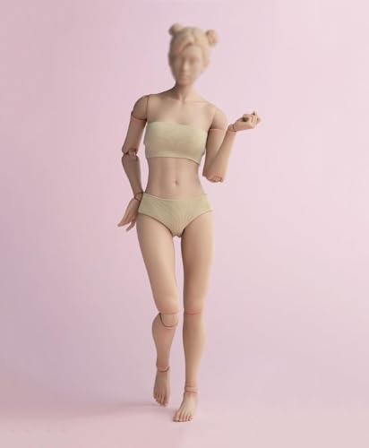 1/6 Scale Female Body,12inch Worldbox Super Flexible Joint Body Standard Version Pale Suntan Skin Articulated Body Doll Action Figure Body Collection (Light Suntan Skin) - color: Light Suntan Skin