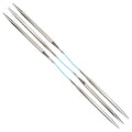 skacel by addi Flexiflips Basic Double Pointed Knitting Needles, 8 Inch (20 cm) Plated Brass Tips with Flexible Nylon Cord, 3.25 mm (US Size 3) - size: 3.25 mm