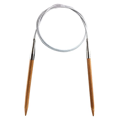 Weabetfu Bamboo Circular Knitting Needle,60-inch Length for Handmade Creative DIY and Any Weave Yarn Projects,US Size 10(6mm) - size: US 10(6mm)