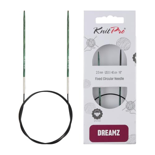 KnitPro Dreamz Fixed Circular Needles 16" (40cm) | US Size 0 (2mm) - size: US 0 (2mm)