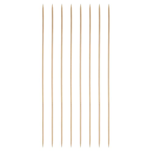 HARFINGTON 8Pcs Bamboo Knitting Needles Double Pointed Size US 2(2.75mm) Carbonized 10 Inch(25cm) Straight for Handmade Creative DIY Knitting Craft Yarn - size: US 2(2.75mm)
