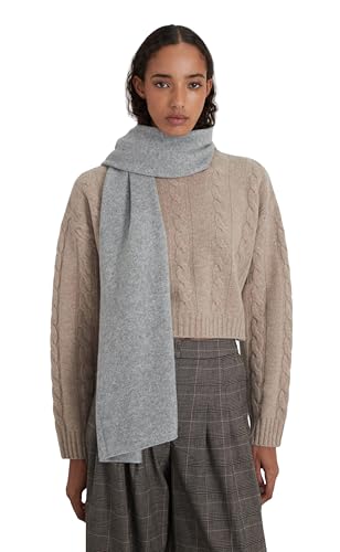 Cashmere Knitted Scarf for Women by Style Republic - color: Light Grey