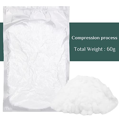 LOKUNN Polyester Fiber Pillow Stuffing, 60g+100g, Plush, Washable, Animal Theme, Furniture Cushion