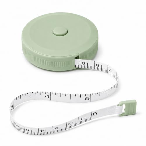 Soft Tape Measure Retractable Body Sewing Tailor Measuring Tape Green | Retractable Soft Tape Measure With Dual Scale, Green Color, Suitable For Body, Sewing, Tailoring And Craft Measurements - color: green