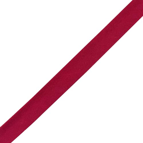 Mandala Crafts 55 Yds 1/2 Inch Burgundy Double Fold Bias Tape for Sewing | Machine Washable Binding Tape for Quilting, Hemming, Seams, Fabric Piping, All Fabrics & Denim, Indoor & Outdoor - color: Burgundy, size: 1/2 Inch 55 Yards