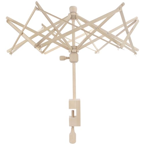 JubileeYarn Wooden Umbrella Yarn Swift - 22.5" Hand Spinner Ball Winder Holder - 1 Set - color: Umbrella Swift, size: 1 Unit