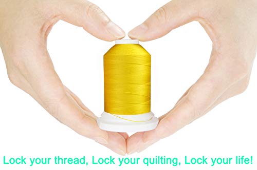 New brothread Multi-Purpose 100% Mercerized Cotton Threads -24 Basic Colors | Thread Weight 50S/3, 600M(660Y) Each Spool, Used for Quilting, Serger, Sewing and Embroidery - color: 24 Basic Colors