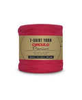 CIRCULO Premium T-Shirt Yarn - Soft, Lightweight, Seamless, Knot-Free. Easy-to-Use. - Fettuccini Zpagetti, T Shirt Yarn for Crocheting & Knitting - 153.1 yds, Magenta - color: 3748 - Magenta