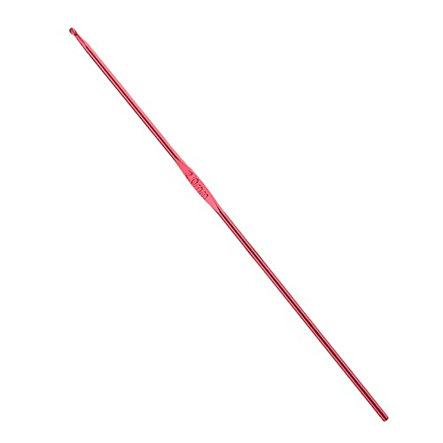 Iuuidu 2mm Aluminum Crochet Hook, Smooth Crochet Needles | Ergonomic Handle Knitting Needles for Yarn Craft, Great Handmade DIY Present for Friends, Random Color - color: Aluminum Crochet Hook, size: 2.0mm