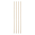HARFINGTON 4Pcs Bamboo Knitting Needles Double Pointed Size US 6(4mm) Carbonized 14 Inch(36cm) Straight for Handmade Creative DIY Knitting Craft Yarn - size: US 6(4mm)
