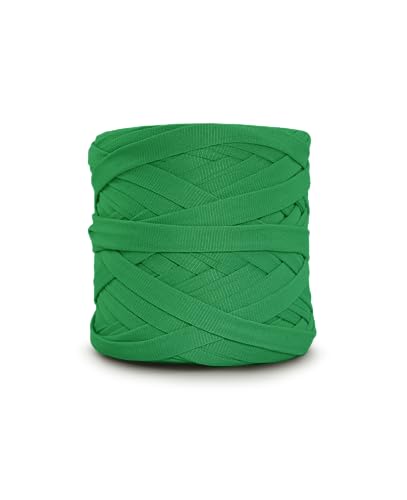 CIRCULO Premium T-Shirt Yarn - Soft, Lightweight, Seamless, Knot-Free. Easy-to-Use. Fettuccini Zpagetti, T Shirt Yarn for Crocheting & Knitting - 153.1 yds, Brazilian Green - color: 5767 - Brazilian Green