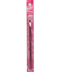 Susan Bates 5-1/2-Inch Silvalume Aluminum Crochet Hook, 5.5mm, Red - size: Size I (5.5mm)