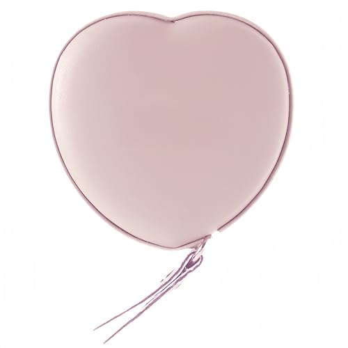 Pink Heart-Shaped Retractable Tape Measure, 60 in / 150 cm | Dual-Sided Scale, Compact Case, For Tailoring, Sewing, Crafting, Fitness And Body Measurements